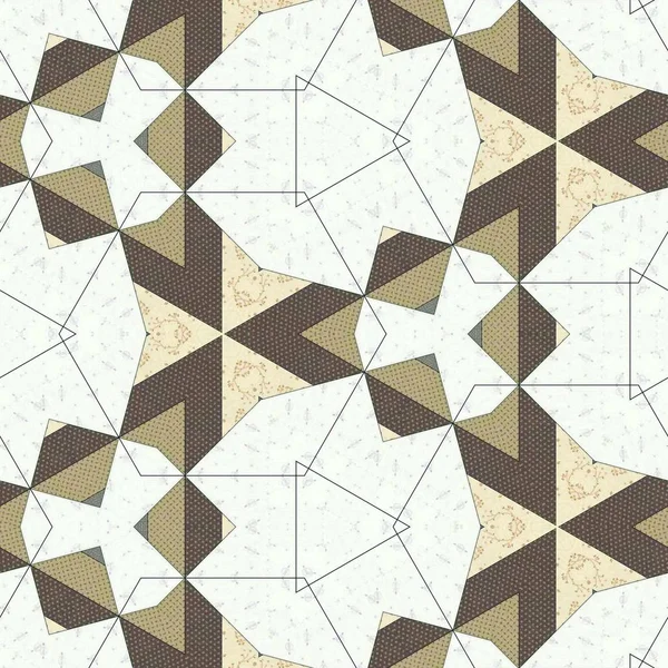 Abstrakte Bunte Geometrische Nahtlose Muster Symmetrisches Kaleidoskop Mode Design — Stockfoto