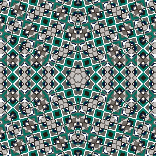 Abstract colorful geometric seamless pattern symmetric kaleidoscope fashion, design