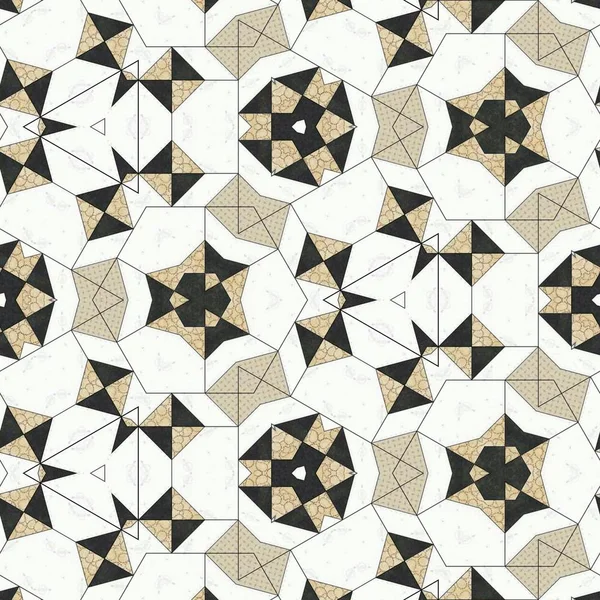 Abstrakte Bunte Geometrische Nahtlose Muster Symmetrisches Kaleidoskop Mode Design — Stockfoto