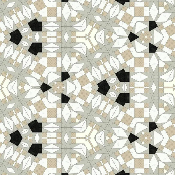 Abstrait Coloré Géométrique Sans Couture Motif Symétrique Kaléidoscope Mode Conception — Photo