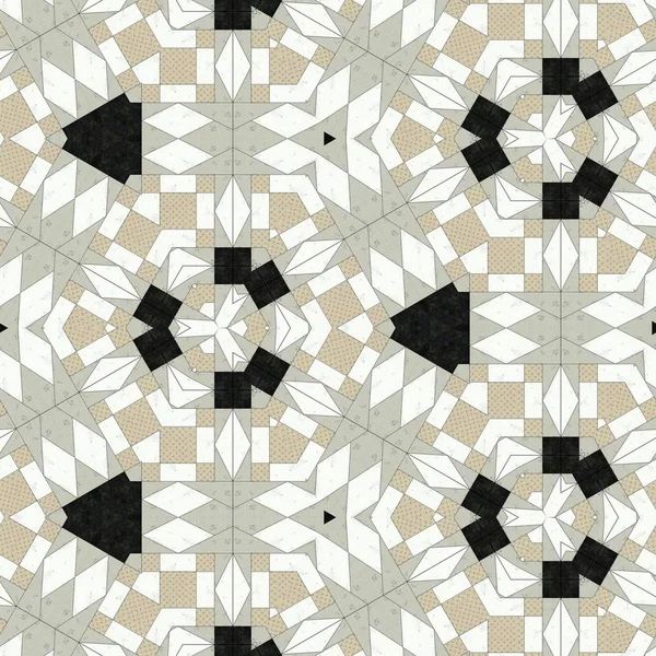 Abstrakte Bunte Geometrische Nahtlose Muster Symmetrisches Kaleidoskop Mode Design — Stockfoto