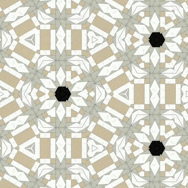 Abstraktní Barevné Geometrické Bezešvé Vzor Symetrický Kaleidoskop Móda Design — Stock fotografie