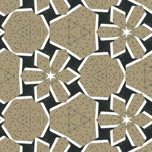 Abstraktní Barevné Geometrické Bezešvé Vzor Symetrický Kaleidoskop Móda Design — Stock fotografie