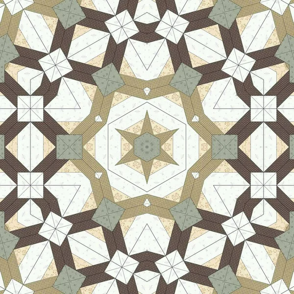 Abstrakte Bunte Geometrische Nahtlose Muster Symmetrisches Kaleidoskop Mode Design — Stockfoto