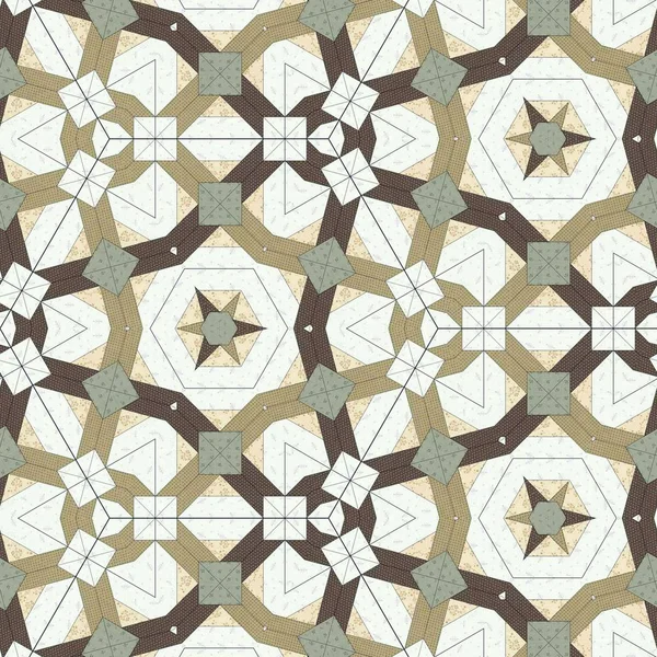 Abstract Colorful Geometric Seamless Pattern Symmetric Kaleidoscope Fashion Design — Stock Photo, Image