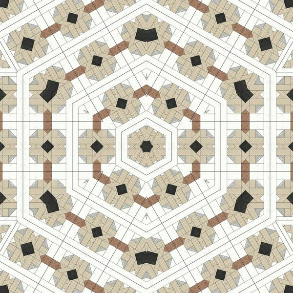 Abstrakte Bunte Geometrische Nahtlose Muster Symmetrisches Kaleidoskop Mode Design — Stockfoto