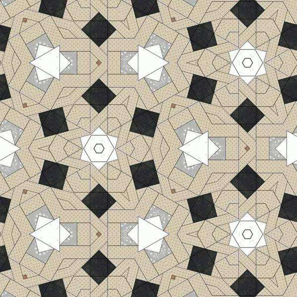 Abstrakte Bunte Geometrische Nahtlose Muster Symmetrisches Kaleidoskop Mode Design — Stockfoto