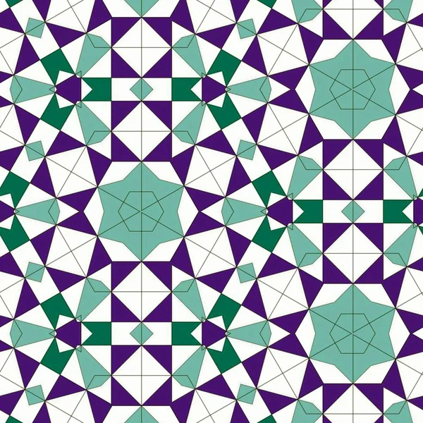 Abstrakte Bunte Geometrische Nahtlose Muster Symmetrisches Kaleidoskop Mode Design — Stockfoto