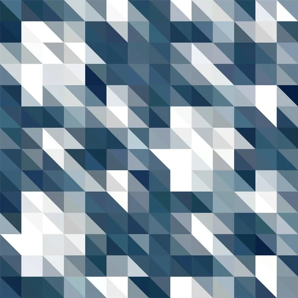 Blue Triangular Low Poly Mosaic Pattern Background Vector Polygonal Illustration — Stock Photo, Image