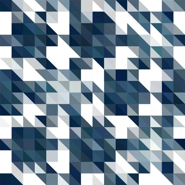 Blue Triangular Low Poly Mosaic Pattern Background Vector Polygonal Illustration — Stock Photo, Image