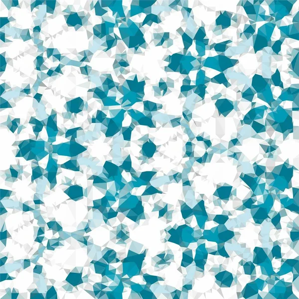 Blå Trekantig Låg Poly Mosaik Mönster Bakgrund Vector Polygonal Illustration — Stockfoto