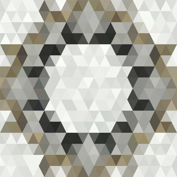Gold Triangular Low Poly Mosaic Pattern Background Vector Polygonal Illustration — Stock Photo, Image