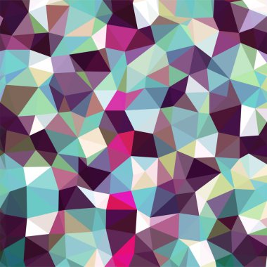 Renkli, düşük mavi, pembe, üç taraflı Poli, mozaik desen arka plan, vektör poligonal şekil grafiği, yaratıcı, Origami tarzı gradyan ile