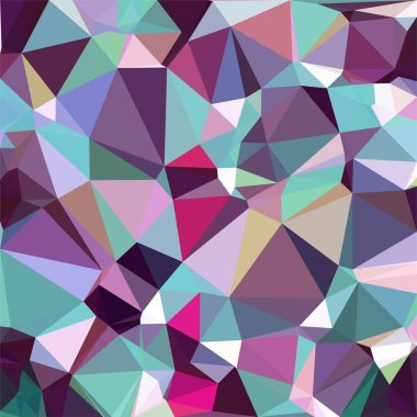 Renkli, düşük mavi, pembe, üç taraflı Poli, mozaik desen arka plan, vektör poligonal şekil grafiği, yaratıcı, Origami tarzı gradyan ile