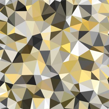 Altın, üçgen düşük Poli, mozaik desen arka plan, poligonal illüstrasyon grafik, yaratıcı, Origami tarzı gradyan ile vektör