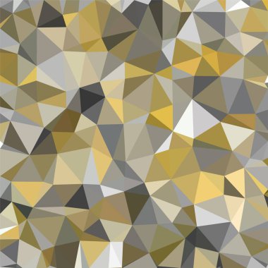 Altın, üçgen düşük Poli, mozaik desen arka plan, poligonal illüstrasyon grafik, yaratıcı, Origami tarzı gradyan ile vektör