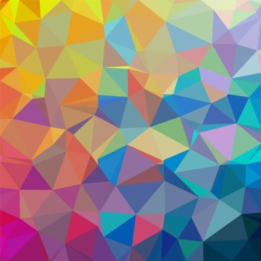 Renkli, mor, turuncu, koyu yeşil, kırmızı, pembe, üçgen düşük Poli, mozaik desen arka plan, vektör poligonal illüstrasyon grafik, yaratıcı, Origami tarzı gradyan ile