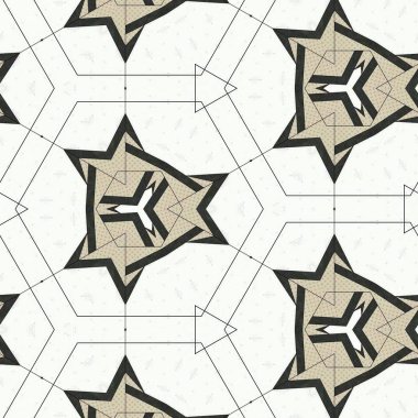 soyut renkli altıgen kare geometrik dikişsiz desen simetrik kaleydoskop moda, tasarım 