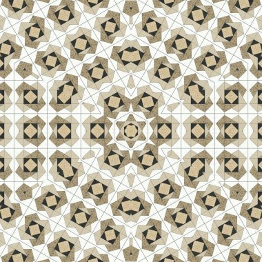 soyut renkli altıgen kare geometrik dikişsiz desen simetrik kaleydoskop moda, tasarım 