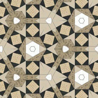 soyut renkli altıgen kare geometrik dikişsiz desen simetrik kaleydoskop moda, tasarım 