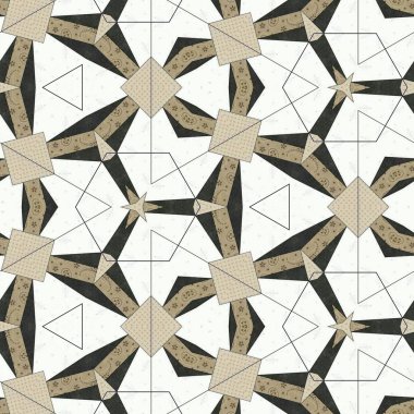 soyut renkli altıgen kare geometrik dikişsiz desen simetrik kaleydoskop moda, tasarım 