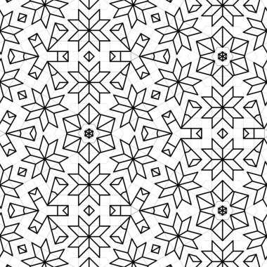 soyut renkli altıgen kare geometrik dikişsiz desen simetrik kaleydoskop moda, tasarım 