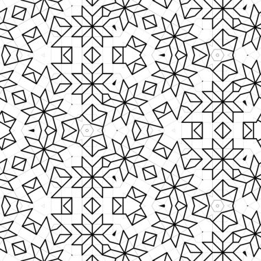 soyut renkli altıgen kare geometrik dikişsiz desen simetrik kaleydoskop moda, tasarım 