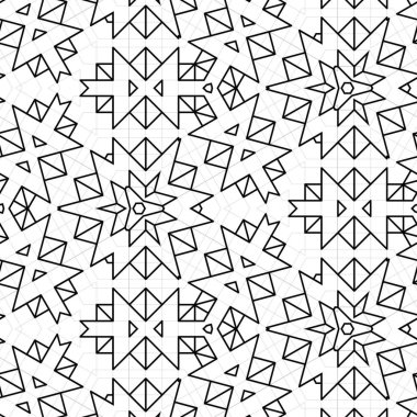 soyut renkli altıgen kare geometrik dikişsiz desen simetrik kaleydoskop moda, tasarım 
