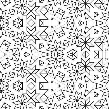 soyut renkli altıgen kare geometrik dikişsiz desen simetrik kaleydoskop moda, tasarım 