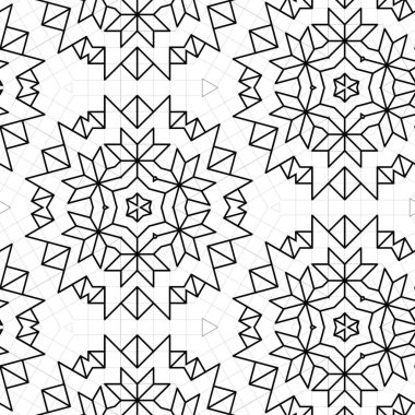 soyut renkli altıgen kare geometrik dikişsiz desen simetrik kaleydoskop moda, tasarım 