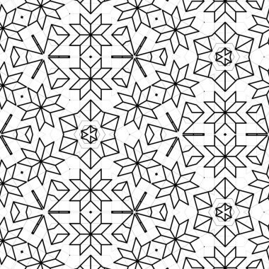 soyut renkli altıgen kare geometrik dikişsiz desen simetrik kaleydoskop moda, tasarım 