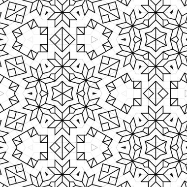 soyut renkli altıgen kare geometrik dikişsiz desen simetrik kaleydoskop moda, tasarım 