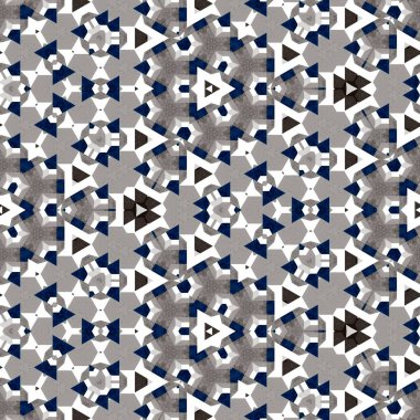 soyut renkli altıgen kare geometrik dikişsiz desen simetrik kaleydoskop moda, tasarım 