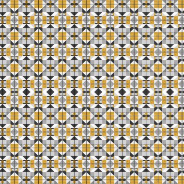 soyut renkli altıgen kare geometrik dikişsiz desen simetrik kaleydoskop moda, tasarım 