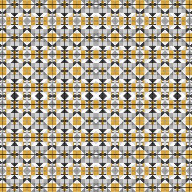 soyut renkli altıgen kare geometrik dikişsiz desen simetrik kaleydoskop moda, tasarım 