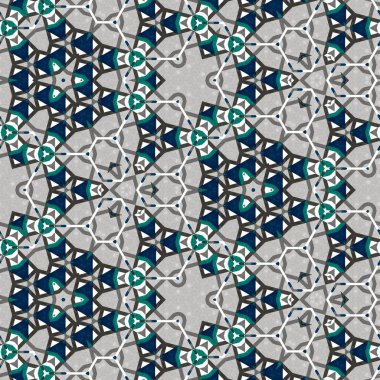 soyut renkli altıgen kare geometrik dikişsiz desen simetrik kaleydoskop moda, tasarım 
