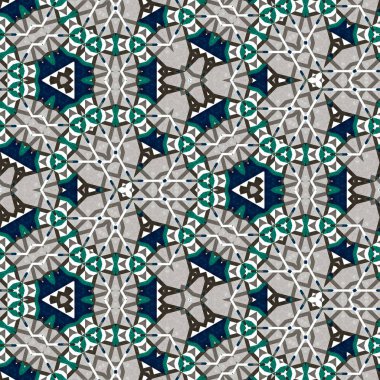 soyut renkli altıgen kare geometrik dikişsiz desen simetrik kaleydoskop moda, tasarım 