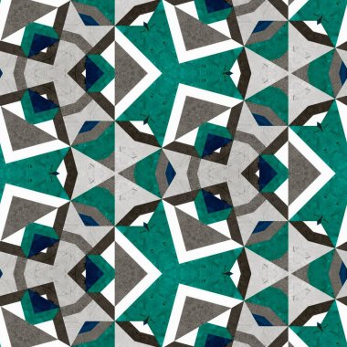 soyut renkli altıgen kare geometrik dikişsiz desen simetrik kaleydoskop moda, tasarım 