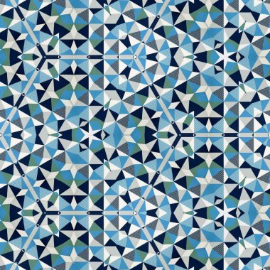 soyut renkli altıgen kare geometrik dikişsiz desen simetrik kaleydoskop moda, tasarım 