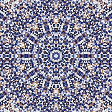 soyut renkli altıgen kare geometrik dikişsiz desen simetrik kaleydoskop moda, tasarım 