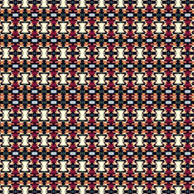 soyut renkli altıgen kare geometrik dikişsiz desen simetrik kaleydoskop moda, tasarım 
