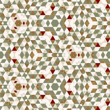 soyut renkli altıgen kare geometrik dikişsiz desen simetrik kaleydoskop moda, tasarım 