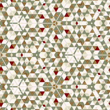 soyut renkli altıgen kare geometrik dikişsiz desen simetrik kaleydoskop moda, tasarım 