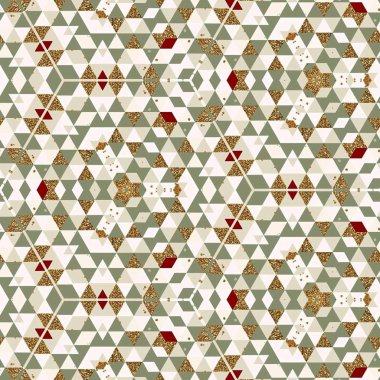 soyut renkli altıgen kare geometrik dikişsiz desen simetrik kaleydoskop moda, tasarım 