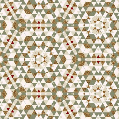 soyut renkli altıgen kare geometrik dikişsiz desen simetrik kaleydoskop moda, tasarım 