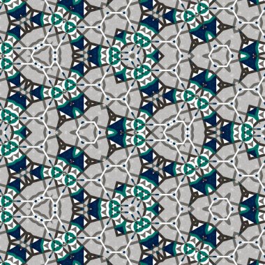 soyut renkli altıgen kare geometrik dikişsiz desen simetrik kaleydoskop moda, tasarım 