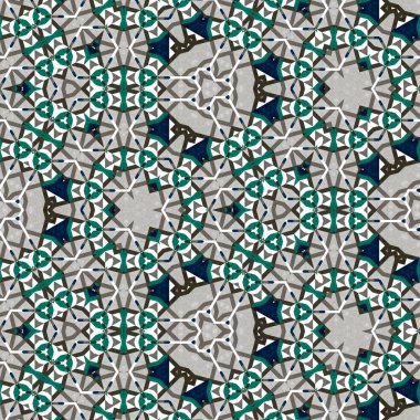 soyut renkli altıgen kare geometrik dikişsiz desen simetrik kaleydoskop moda, tasarım 