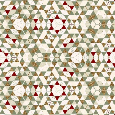 soyut renkli altıgen kare geometrik dikişsiz desen simetrik kaleydoskop moda, tasarım 