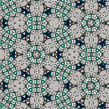 soyut renkli altıgen kare geometrik dikişsiz desen simetrik kaleydoskop moda, tasarım 