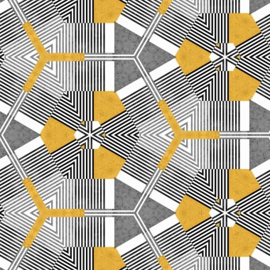 soyut renkli altıgen kare geometrik dikişsiz desen simetrik kaleydoskop moda, tasarım 